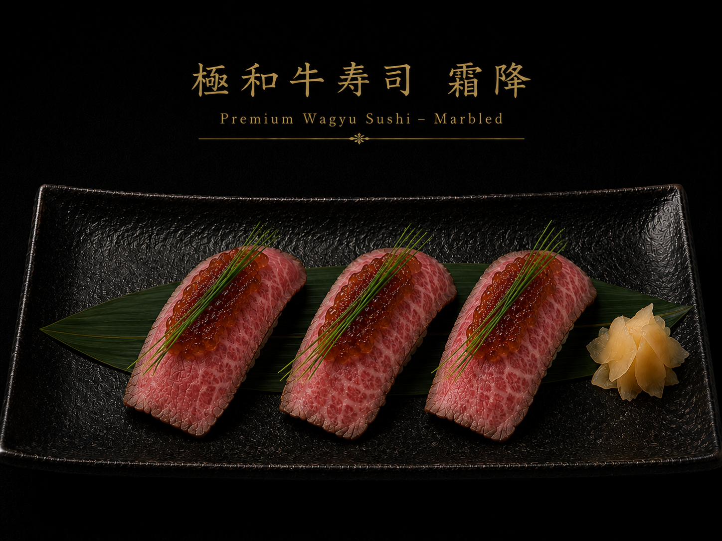 極和牛寿司　霜降